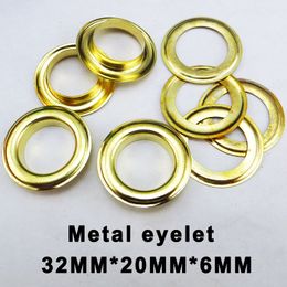 100PCS 20MM metal silver EYELET brand button sewing clothes accessory round buttons Handbag leather eyelets MNE-01