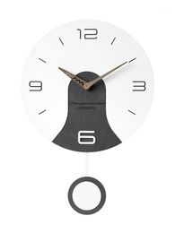Wall Clocks Pendulum Vintage Clock Modern Design Nordic Industrial Decor Simple Zegary Home Decoration YY60WC1