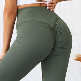 Women Yoga Pants High Waist Sport Leggings Scrunch Butt Leggings Seamless Fitness Gym Workout Breathable Booty Sport Slim Tights LJ200814