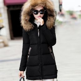 Jackets Coats Winter Women Jacket Thick Parkas Casual Fur Hooded Coat For Ladies Female Warm Slim Parka Winter Jacket Femme 201217