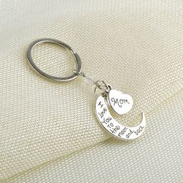 NEW I love you letter moon family keychain Key Ring Set 10 Style Gift HOT