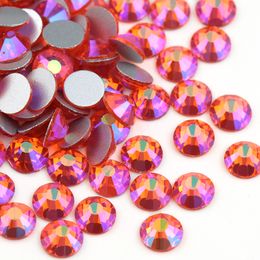 Loose Diamonds Hyacinth AB flat back nail art deco non hotfix rhinestones for Rhinestone & Decoration glue on stone