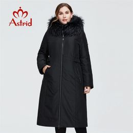Astrid New Winter Women's coat women long warm parka fashion Jacket with raccoon fur hood large sizes female clothing 3570 201217