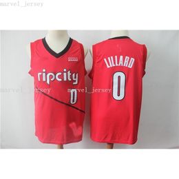 Stitched custom Reward 0 Lillard Red women youth mens basketball jerseys XS-6XL NCAA