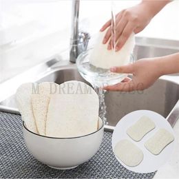 Kitchen Dishwashing Brush Natural Loofah Scouring Pad Dish Bowl Pot Easy To Clean Scrubber Cleaning Brushes