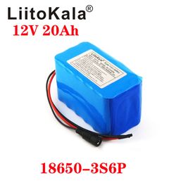 LiitoKala 12v 20Ah lithium battery pack high current and large capacity 20000mAh xenon lamp motor mobile phone backup battery 12.6V3A