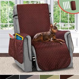 Sofa Couch Cover Reversible Recliner Chair Cover Pet Dog Kids Mat For Living Room Sofa Covers Furniture Protector 201222