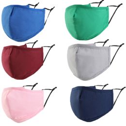 2022 Face Mask Fashion Adult Cotoon Washable Solid Colour Mask Dust Haze Masks For Men And Women