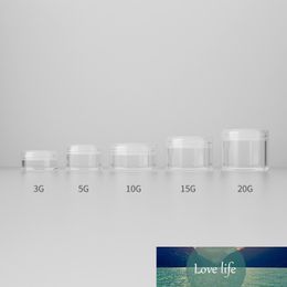 10pcs Plastic Transparent Empty Makeup Jar Pot Refillable Sample Bottles Travel Face Cream Lotion Cosmetic Container