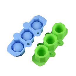 Silicone Pot Molds Form Arts Craft Polygonal Cup Moulds DIY Succulent Flowerpot Clay Plaster Gypsum Mold 3 Holes Concrete Mould C0125