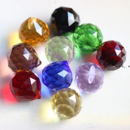 NEW30mm Colourful Crystal Ball Prism crystal Rainbow Pendants Maker Hanging Crystals Prisms for Windows for Gift RRD13626