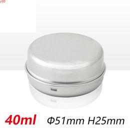 40ml Cream Jar Nail Art Makeup Tool Lip Gloss Pots Conditioner Box Wax Tins Cans Metal Aluminum Containers 50pcs/lotqualtity