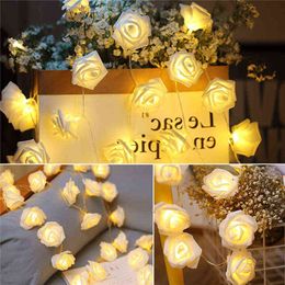 Warm white flameless bougies decoratives maison,color changing battery rose candles, long 2.5 Metre velas decorativa,not battery