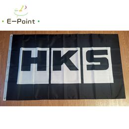 Japan HKS Flag Black 3*5ft (90cm*150cm) Polyester flag Banner decoration flying home & garden flag Festive gifts