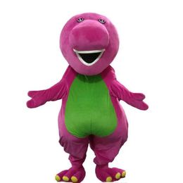 Profession Barney Dinosaur Mascot Costumes Halloween Cartoon Adult Size Fancy Dress