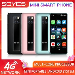 Soyes S10-H Mini Student Smart Phones 3.5" 64GB ROM Android 9.0 Smartphone MTK6379 Quad Core 3 Cameras Cellphone 2100mAh LTE 4G Mobile Phone