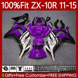 Injection Mould For KAWASAKI NINJA ZX-10R ZX 10R 1000CC 10 Hot Purple R 2011-2015 Body 101No.148 ZX1000 C ZX-1000 2011 2012 2013 2014 2015 ZX10R 11 12 13 14 15 OEM Fairing