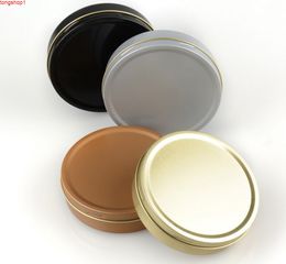 100 x 50g metal face cream jar,50ml small candy jar Aluminium candle packaging Metal Tingood quantity