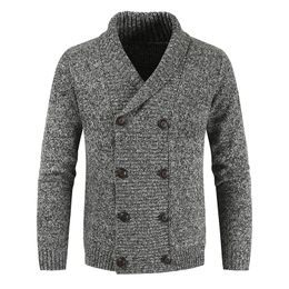 Men Knitted Cardigan Sweaters New Brand Autumn Winter Men's Sweaters Casual Fashionyouth Double-breasted Cardigan Knitwears 201117