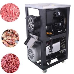 220v professional commercial meat grinder bone crusher electric meat grinder chicken head mincer household Free shipping