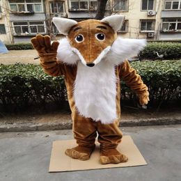 Mascot Costumes Plush Fox Mascot Costume Suit Party Game Fursuit Adult Cartoon Dress Outfits Carnival Halloween Xmas Easter Ad Clothes