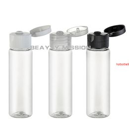 BEAUTY MISSION wholesale 30ml transparent flip top plastic travel set bottles containers,1oz empty PET bottle 48 pcs/lotgood qualtity