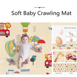 Portable Foldable Baby Play Mat Puzzle Children's Foam Mat Thickened Baby Room Crawling Pad Game Blanket Baby Carpet LJ201113