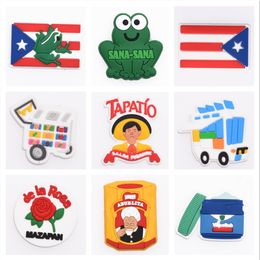 Kids Gift new custom logo flag designer PVC charms designer shoe charm