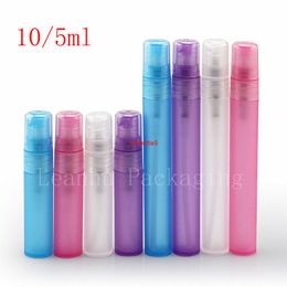 5ml , 10ml colored Mini empty pen perfume bottle, sample makeup setting spray perfumes container ,portable perfumespls order
