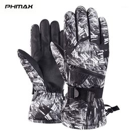 PHMAX Warm Ski Gloves Winter Thermal Snowboard Gloves Men Women Waterproof Heated Anti-Slip Touch Screen Skiing1