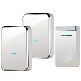 Eu Plug Self-Generating Doorbell Wireless Smart Doorbell Long Distance One For Two Waterproof Without Battery Door Ling1