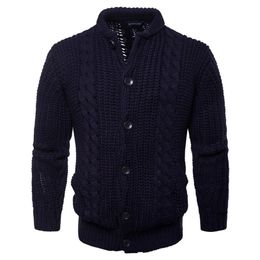 Men Autumn Thick New Fashion Business Casual Sweater Men Slim Fit Knitwear Outwear Warm Winter Sweaters 201221