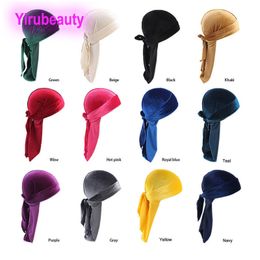 Velvet Long Tail Pirate Hat Long Ribbon Hooded Hat Baotou Hat 16 Pieces Colour Hair Accessories