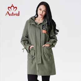 trench coat spring female trench clothes Classic women Hooded Solid Colour Fashion femme Ukraine ladies new astrid AS-7015 201028