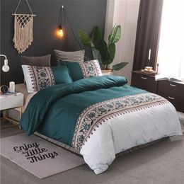 Yimeis Bed Linen Solid Color Duvets And Linen Set comforter bedding sets King BE47023 Y200111
