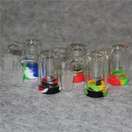 Hookah Ash Catcher with 5ML silicone container 14mm ashcatcher bong dab rig smoke pipe glass water pipes