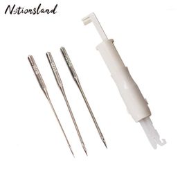 Sewing Notions & Tools 20Pcs Mixed Size Machine Needles 1PcNeedle Threader For Needle Changer Lead Wire Insertion Tool1