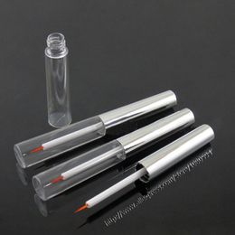 7ml cosmetic bottle for liquid eyeliner container eyeliner tube in clear color with silver cap