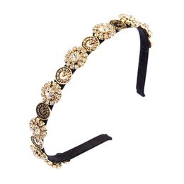 Baroque flash Diamond ins hairband women's alloy all-match street shot travel Korea hair accessories Internet celebrity