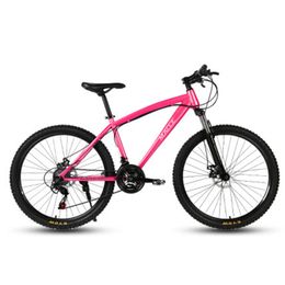 Adult Mountain Bike Bicycle 24 / 26 Inch 21/24 Speed Dual Disc Brake Off-Road Male Female Student Shock Absorption Bicycl