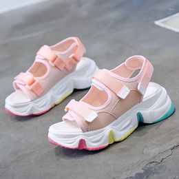 Hot sale-Women Chunky Sandals Luxury Designers Sports Platform Sandal 6cm High Wedges Casual Shoes Woman White Green Pink Summer1