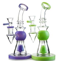 Pyramid Design Heady Glass Bong Showerhead Perc Hookah 7 Inch Dab Oil Rigs Mini Water Pipes Short Nect Mouthpiece Waterpipes With Bowl XL275 14 Female Joint