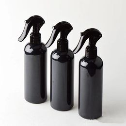 DHgate Boston Round PET Shinny Black Sprayer Bottle Trigger Cap 100ml 120ml 200ml 250ml 300ml 500ml Cleanser Fine Mist Continuous Spray Bottle Freeship