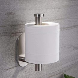 Toilet Paper Holders No-Drill Self Adhesive Household Roll Wall Mounted Bathroom Kitchen Stainless Steel Racks