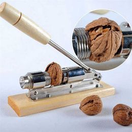 Manual Stainless Steel Nut Cracker Mechanical Sheller Walnut Nutcracker Fast Opener Kitchen Tools Fruits And Vegetables 201201