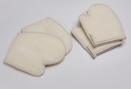 loofah gloves UK - DHL100pcs Loofah sponge bath gloves scrubbing exfoliating gloves hammam scrub mitt magic peeling gloves size16*21cm
