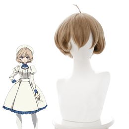 Anime Invented Inference Iwanaga Kotoko Cosplay Wigs Short Brown Hair Party Costume Wig Heat Resistant Syntheti Cosplay