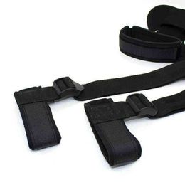 Nxy Adult Toys Womens Sexy Lingerie Bdsm Bondage Handcuffs Leg Open Restraints Neck Ankle Cuff Straps Erotic Costume Products 1211