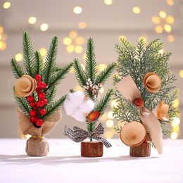 Creative Mini Christmas Tree Decoration Small Tree Decoration Tabletop Atmosphere Decoration Simulation Christmas Tree Gift LX4115