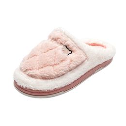 Women's Winter Warm House Slippers Couple Shoes Women's Slippery Soft Indoor Unit Comfortable Ladies Men Plus Size Y1202